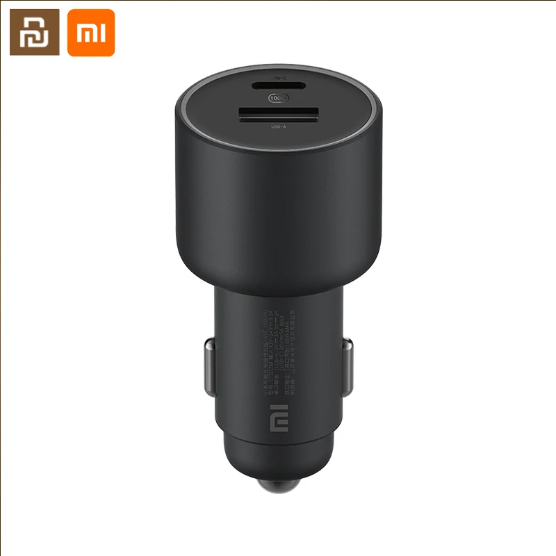 Автомобильное зарядное устройство Xiaomi 100 Вт 5 В 3 А двойной USB адаптер быстрой