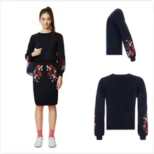 Испанская шерстяная юбка с вышивкой; Модная тонкая мягкая трикотажная юбка средней длины; сезон весна-осень; облегающая юбка до бедра