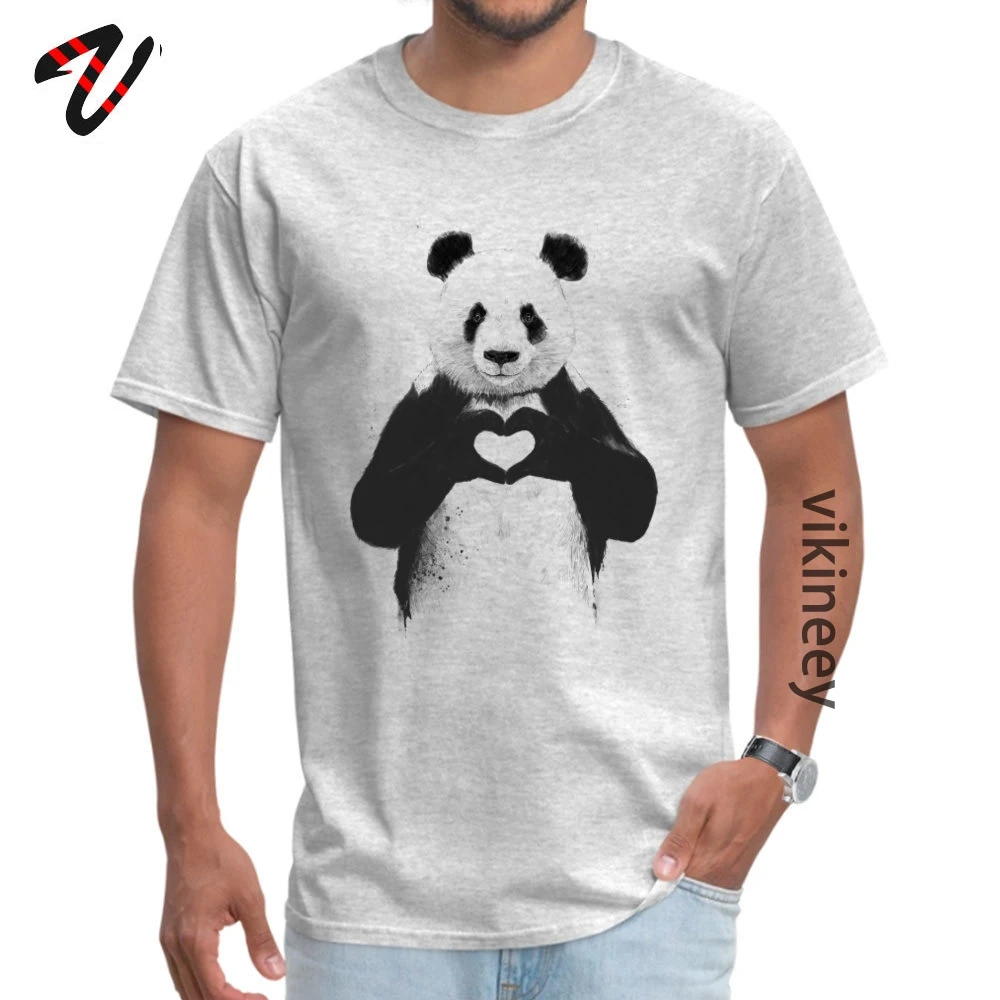 All_you_need_is_love__ Custom Short Sleeve Tops &amp;amp; Tees Autumn Crewneck Pure Cotton Male T-Shirt Custom Tee Shirts New Arrival All_you_need_is_love_2_7174 grey