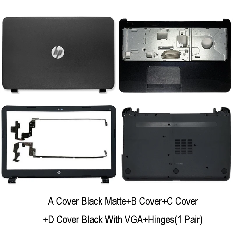 14 inch laptop case For Laptop LCD Back Cover HP 15-G 15-R 15-T 15-H 15-Z 250 255 G3 Front Bezel/Hinges/Palmrest/Bottom Case 761695-001 749641-001 laptop sleeve 14 inch Laptop Bags & Cases