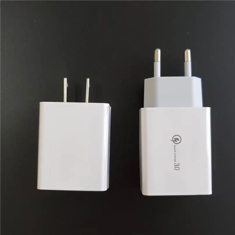 Быстрое зарядное устройство QC3.0 QC2.0 USB зарядное устройство адаптер 18 Вт портативное настенное зарядное устройство EU US Разъем для SAMSUNG IPHONE HUAWEI