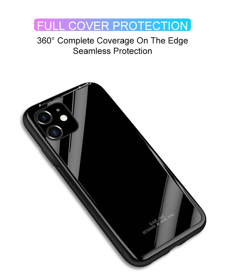 Роскошный чехол из закаленного стекла для телефона Iphone 11 Pro Max Xs Max Xr X Solid color glass чехол для Iphone 7 8 6 6s Plus 5 5S Se Coque