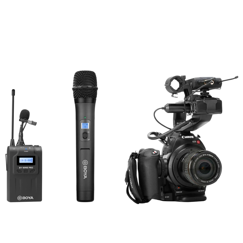BOYA BY-WHM8 Pro ручной микрофон BY-WM8 Pro UHF Беспроводной однонаправленный динамический микрофон передатчик для сцены фильм ENG приемник
