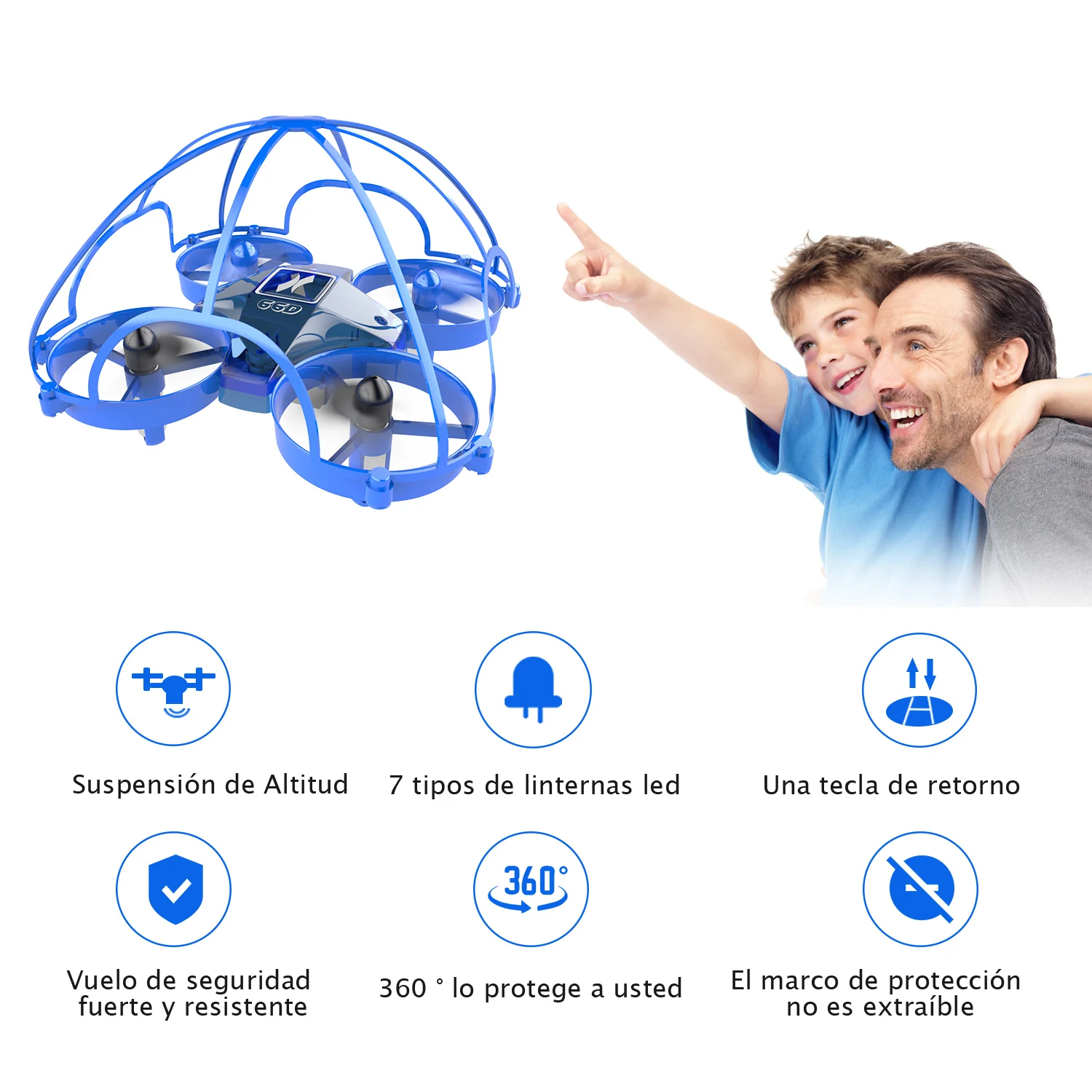 Мини-Дрон 360 защитная рама безопасный Радиоуправляемый квадрокоптер Дрон 2,4G 4CH Квадрокоптер Радиоуправляемый вертолет Безголовый режим удержания высоты oyuncak