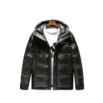 

Winter men's parkas new Europe men s fashion men hooded winter jacket thickening outdoor cotton padded jacket