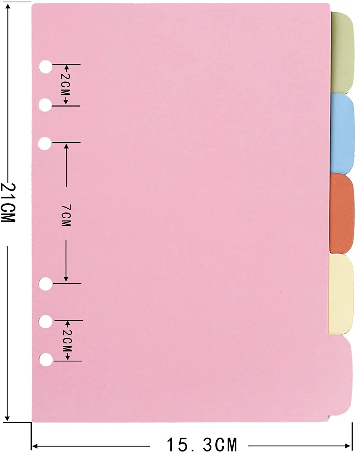 3 Sets Kraft Papier Divider Index Pagina Tab Kaarten Voor 6-Gaten Ring Binders Notebooks Reizen Dagboek Journal Planner