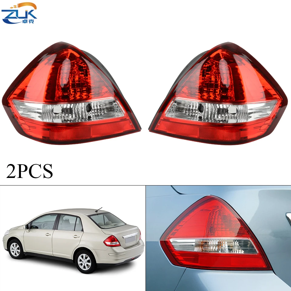 Задний светодиодный фонарь ZUK 2 шт. стоп светильник сигнал для NISSAN TIIDA SEDAN
