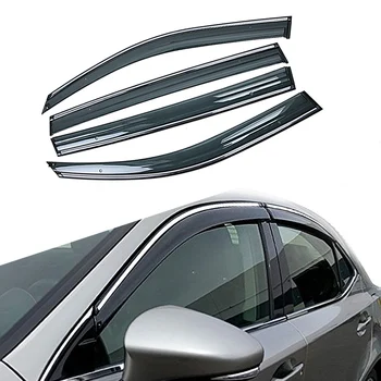 

For LEXUS IS250 300 350 XE30 2013-2019 Car Window Sun Rain Shade Visor Shield Shelter Protector Cover Frame Sticker Accessories