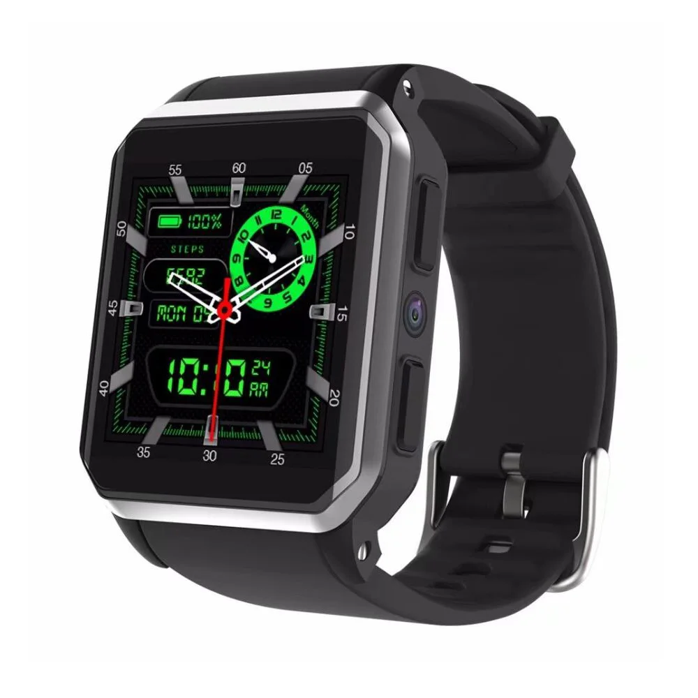 RUIJIE KW06 IP68 Waterproof GPS Smart Watch Android 5.1 MTK6580 Heart Rate Monitor Bluetooth Smartwatch Support SIM Card Camera