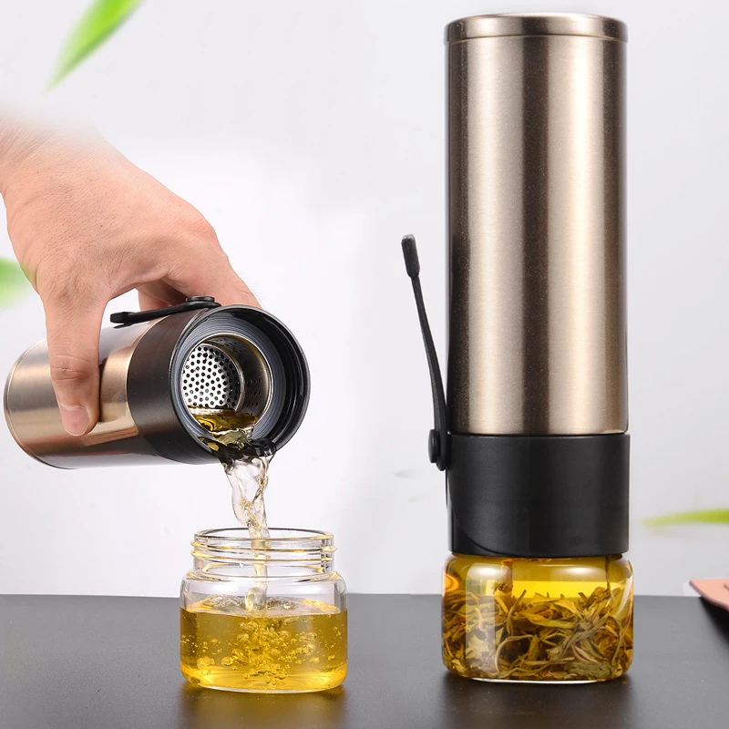 400ml Flask Bottles Thermos Bottle Tea Strainer Thermos Mug Bottle