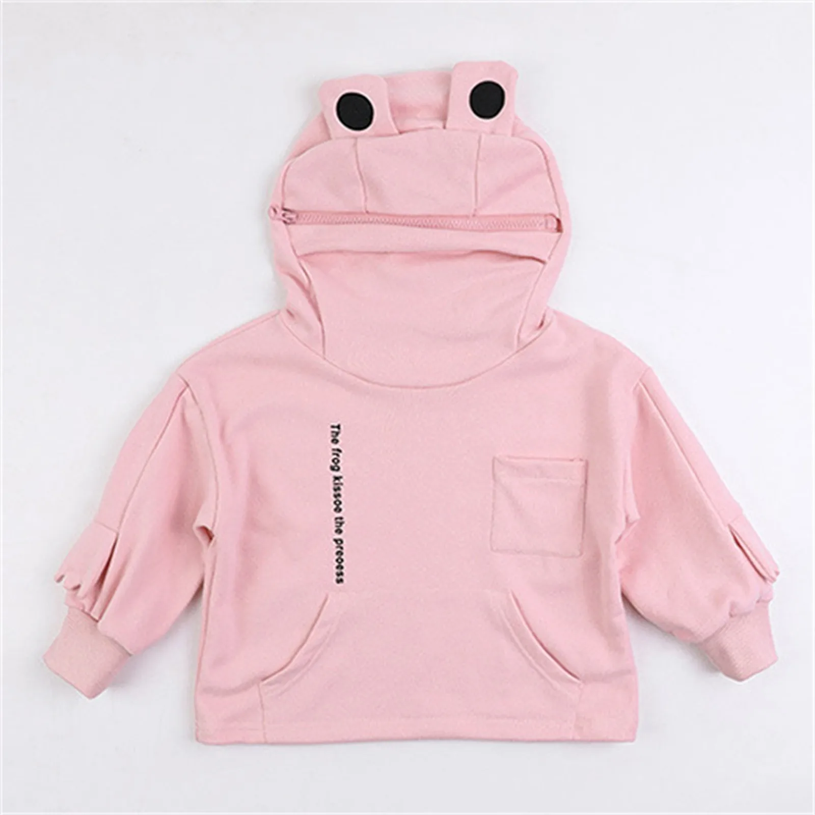 Frog Hoodie Zipper Mouth Kids | Kids Sweatshirts | Pullover Hoodie | Hoodies  Sweatshirts - Hoodies u0026 Sweatshirts - Aliexpress