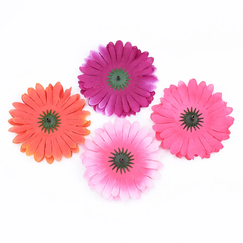 50/100 sztuk sztuczny kwiat jedwabny kwiat Gerbera ścienne akcesoria ślubne wyprzedaż księga gości home decor diy prezenty box