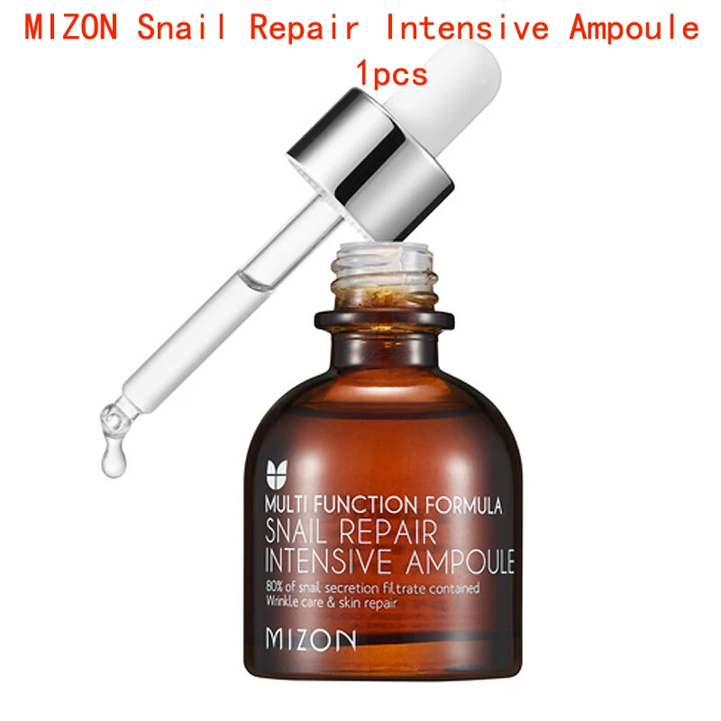 MIZON Black Snail все в одном крем для лица подтягивающий крем черная Улитка все в одном крем против морщин шрам лечение акне Сыворотка для лица - Цвет: Snail Ampoule 1pcs