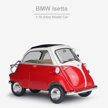 

1/18 BMW Isetta Alloy Car Model Diecasts Metal Toy Vehicles Car Metal Toy Car Model Simulation Christmas Baby Gift Collection