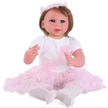 

53CM simulation baby rebirth dolls soft baby lovely children eyes education Silicone girl toy mannequin Sexy doll sex1pc D212