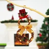 2022 New Christmas Hang Decoration LED Lights Snowman Christmas Wreath Rattan Circle Door Home Christmas Tree Decoration ► Photo 3/6