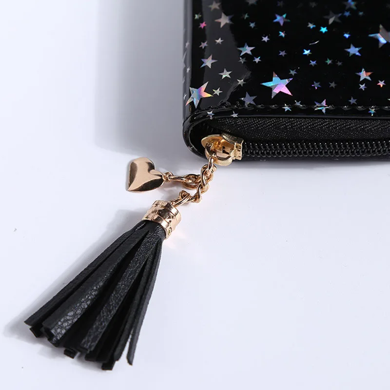 Pu Wallet Women Small Short Wallet Star Print Credit&Bank Card Holder Cute Wallets Zipper Purses Female Coin Purse Money Bag coin purse,women wallet,card wallet,coin wallet,change bag