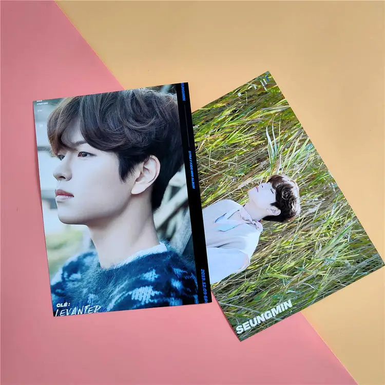SEUNGMIN Альбом KPOP Chan Seo Chang-Bin Lee Min-Ho Hwang Hyun-Jin Cle: LEVANTER Poster Sticky Photo Fans Gilfs New - Цвет: SEUNGMIN