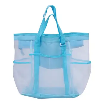 

Portable Mesh Shower Caddy Bag Practical Hanging Toiletry and Bath Organizer