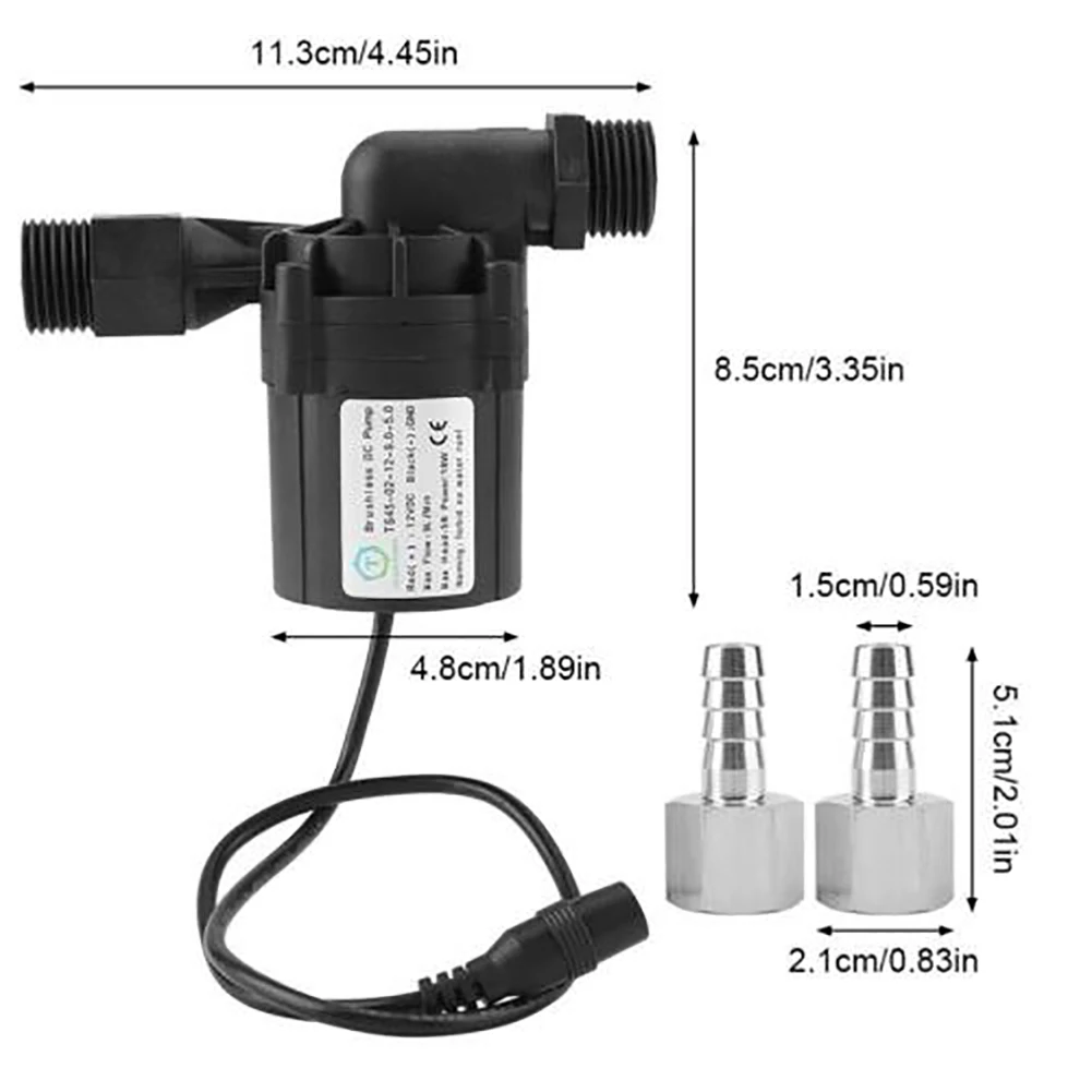 Циркуляции воды и прочный пиво насос постоянного тока 12V 18W анти ржавчина передачи бесщеточный виноделия вала электрического жидкости домашней пивоварни