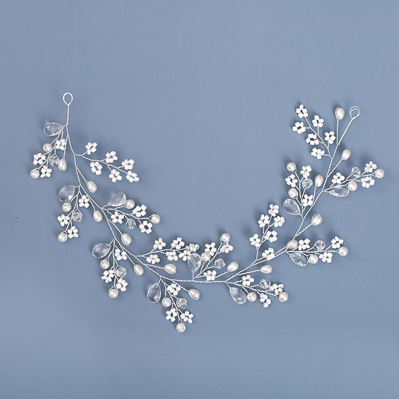 Pearl Rhinestone Headband Hair Accessories For Women Wedding Accessories Bride Headband Leaf Flower Decoration For Hair hair accessory,pearl hairpins