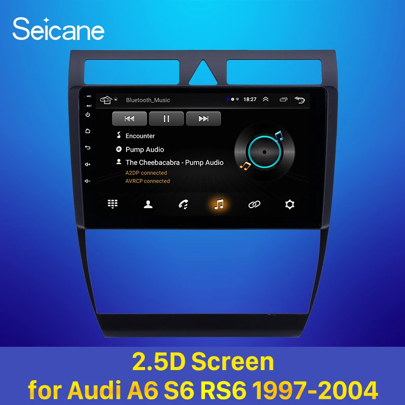 Seicane 9 дюймов Android 8 1 gps навигация автомобильный Радио Блок для Audi A6 S6 RS6 1997 1998 2004
