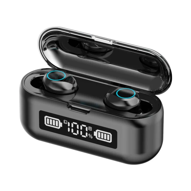 F9 45 Bluetooth In Ear Headset LED Touch Control True Wireless Noise Cancelling Earphones With Microphone Charging Box