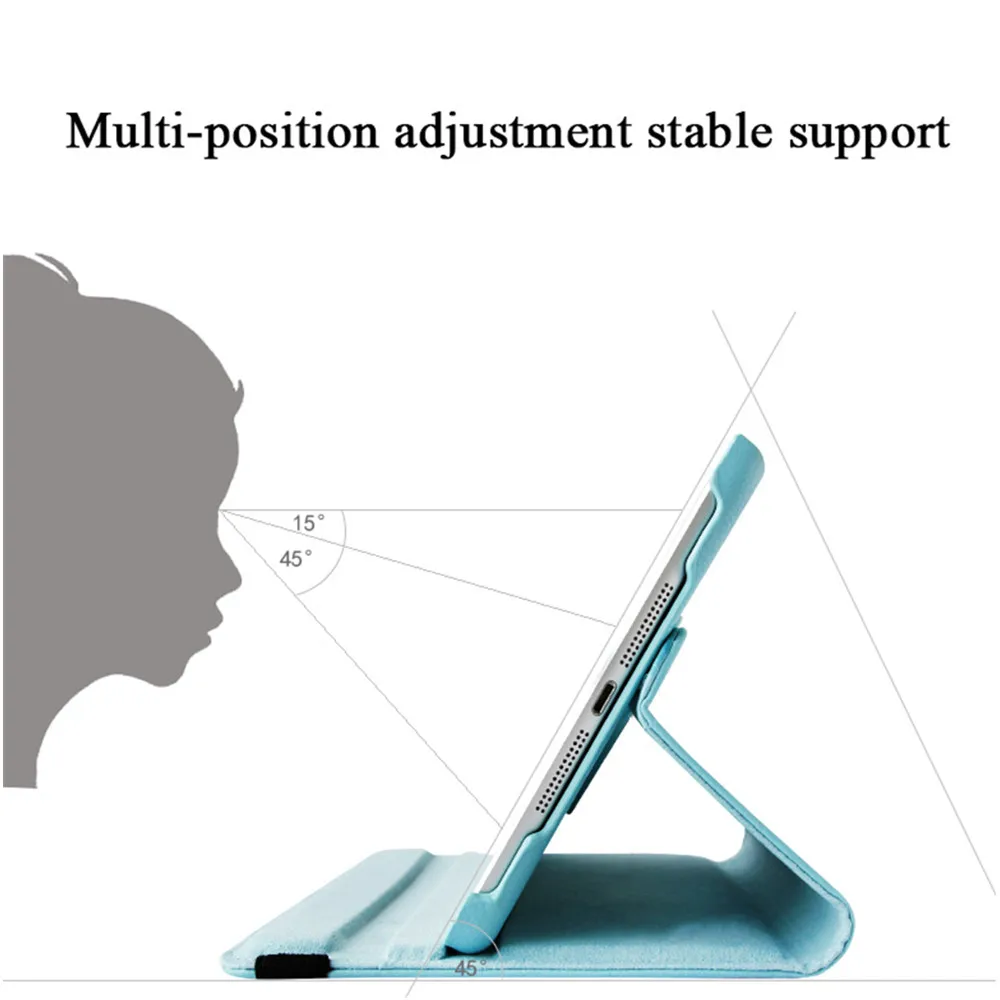 NTSPACE 360 Degrees Rotating PU Leather Flip Case For iPad Pro 12.9 inch 2015 2017 A1584 Smart Auto Sleep Wake Stand Holder