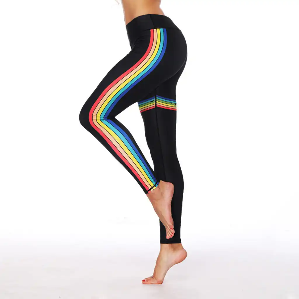 rainbow gym leggings