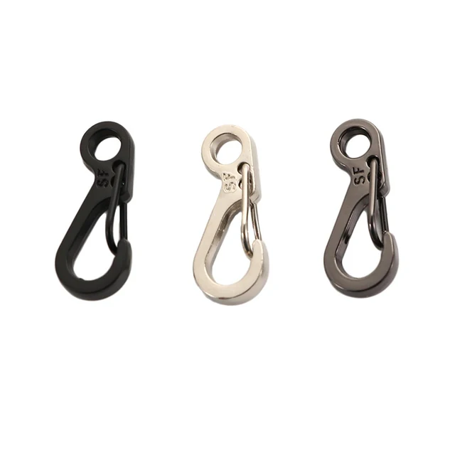 CHOYCLIT Lot De 10 Mousqueton Alliage D'aluminium Mousqueton D Crochet