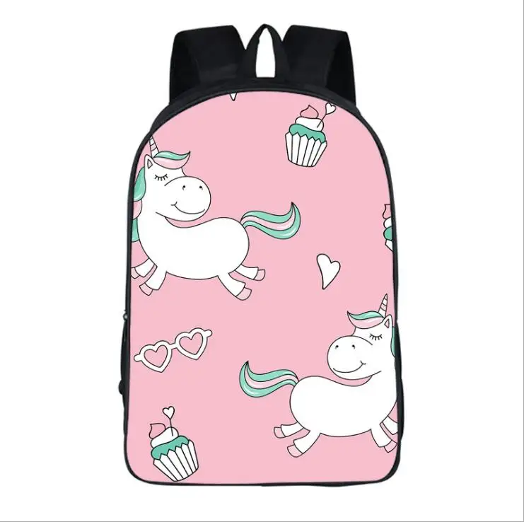 5 Mochila Funny Unicorn Backpack Women Backpack School Bag for Teenage Girls Boys Waterproof Backpack Fashion Travel Shoulder Bag - Цвет: 5