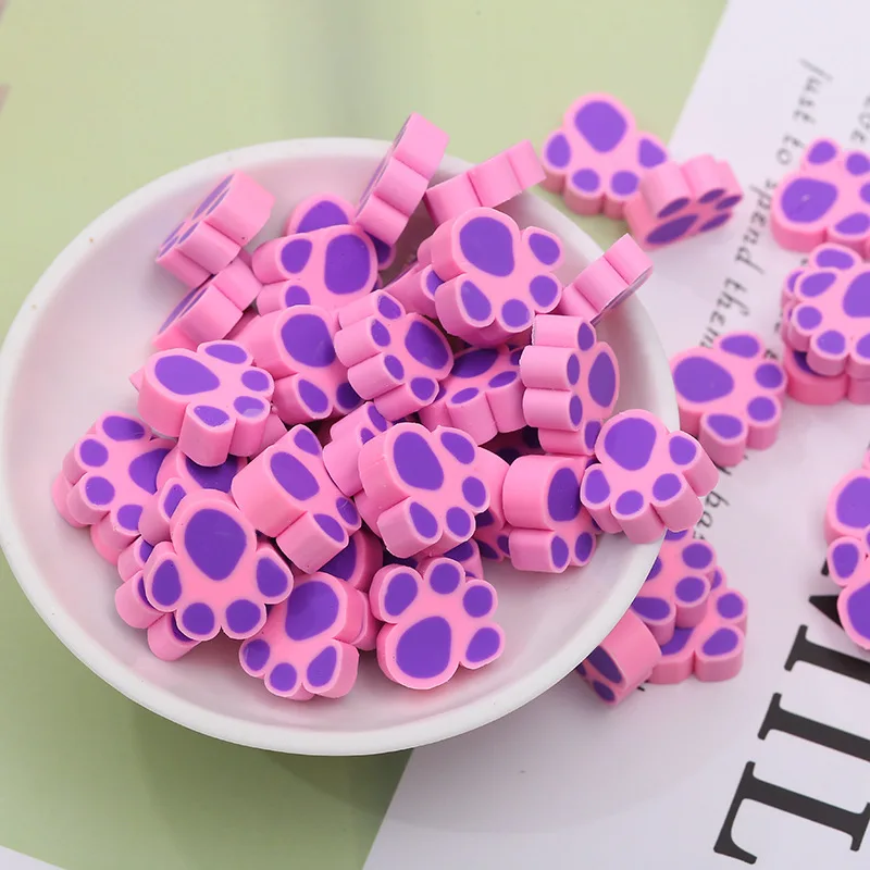 4 50 шт./партия Kawaii Кошачий коготь Горячая Fimo Полимерная глина Кабошон ремесла ручная работа Скрапбукинг декорирование аксессуары для ювелирных изделий 15*15 мм - Цвет: 4