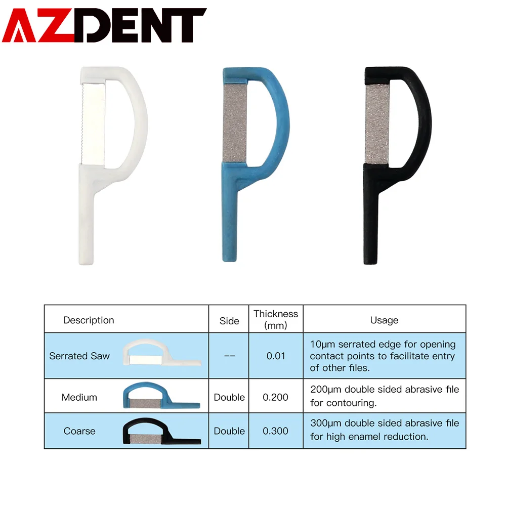 En oferta Tira automática de reducción de esmalte interpróximo, ortodoncia Dental, IPR, 120 °C, Autoclavable, 1 ud. exoZd0n9m
