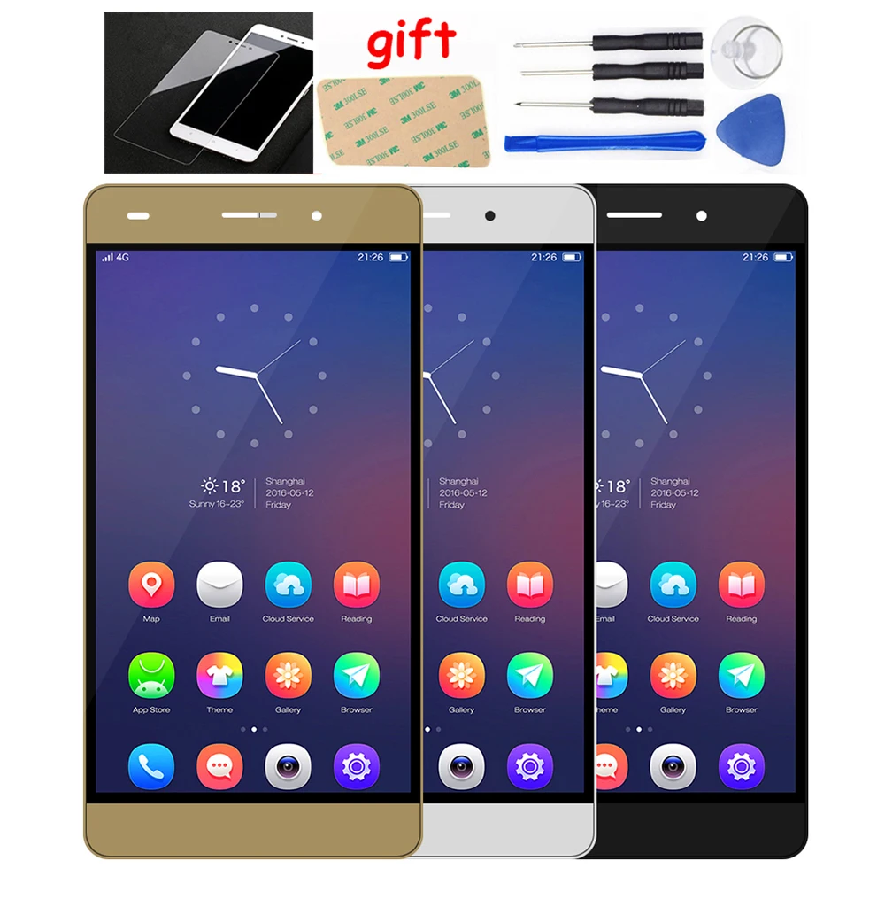 Для Huawei Ascend P8 Lite ЖК экран ALE L04 L21 для дисплей кодирующий преобразователь