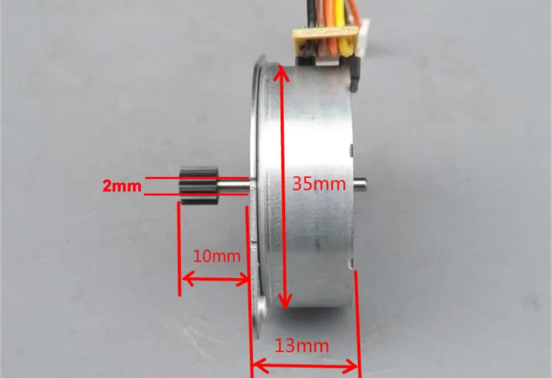 Импорт Minebea 2-фазный 4-проводной 35 шаговый двигатель шаг угла 7,5 °
