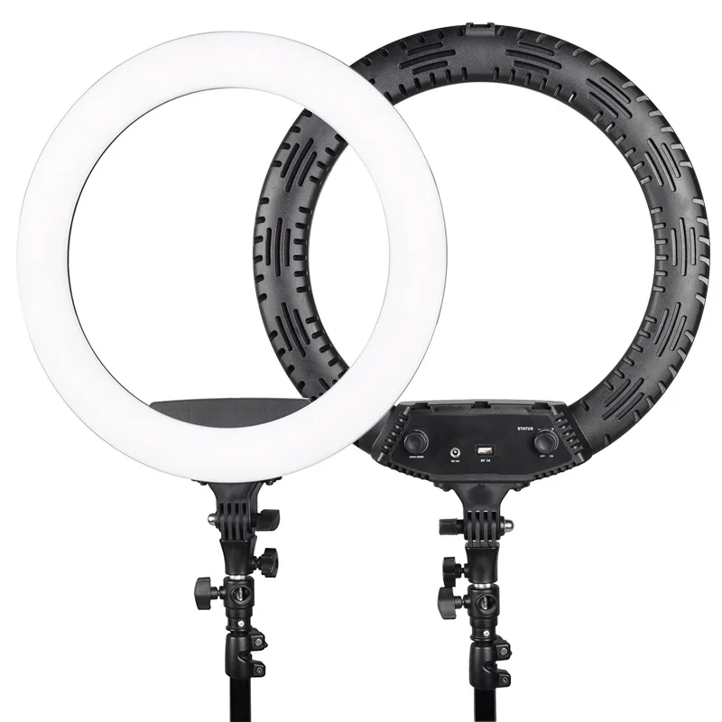 LED Ring Fill Light Anchor Beautification Beauty Lamp Mobile Phone Photo Shoot Photography Live Self-timer Lamp 18-Inch Beautifi