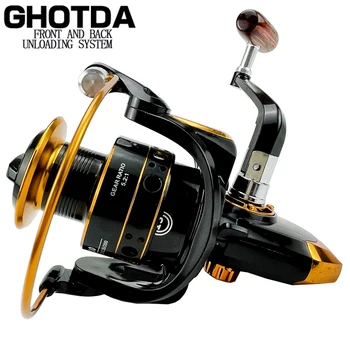 Metal Spool Spinning Fishing Reel 1000-7000 Series Fishing Wheel 5.2:1 Fishing Tackle Pesca Carrete Carp Reel Feeder 2