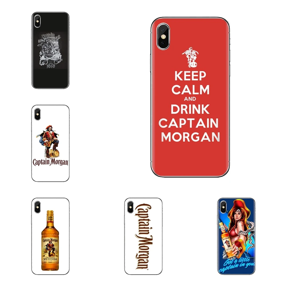 

For Samsung Galaxy S2 S3 S4 S5 MINI S6 S7 edge S8 S9 Plus Note 2 3 4 5 8 Coque Fundas Captain Morgan Black Spiced Rum Case Cover