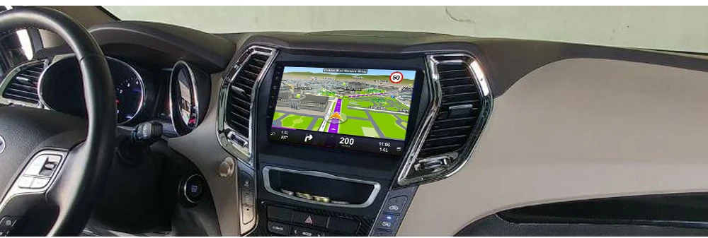 Perfect SINOSMART 2.5D IPS/QLED Screen 1G/2G Car GPS Navigation for Hyundai IX45 Santa Fe 32EQ DSP Audio Processor, 4G RAM Optional 13