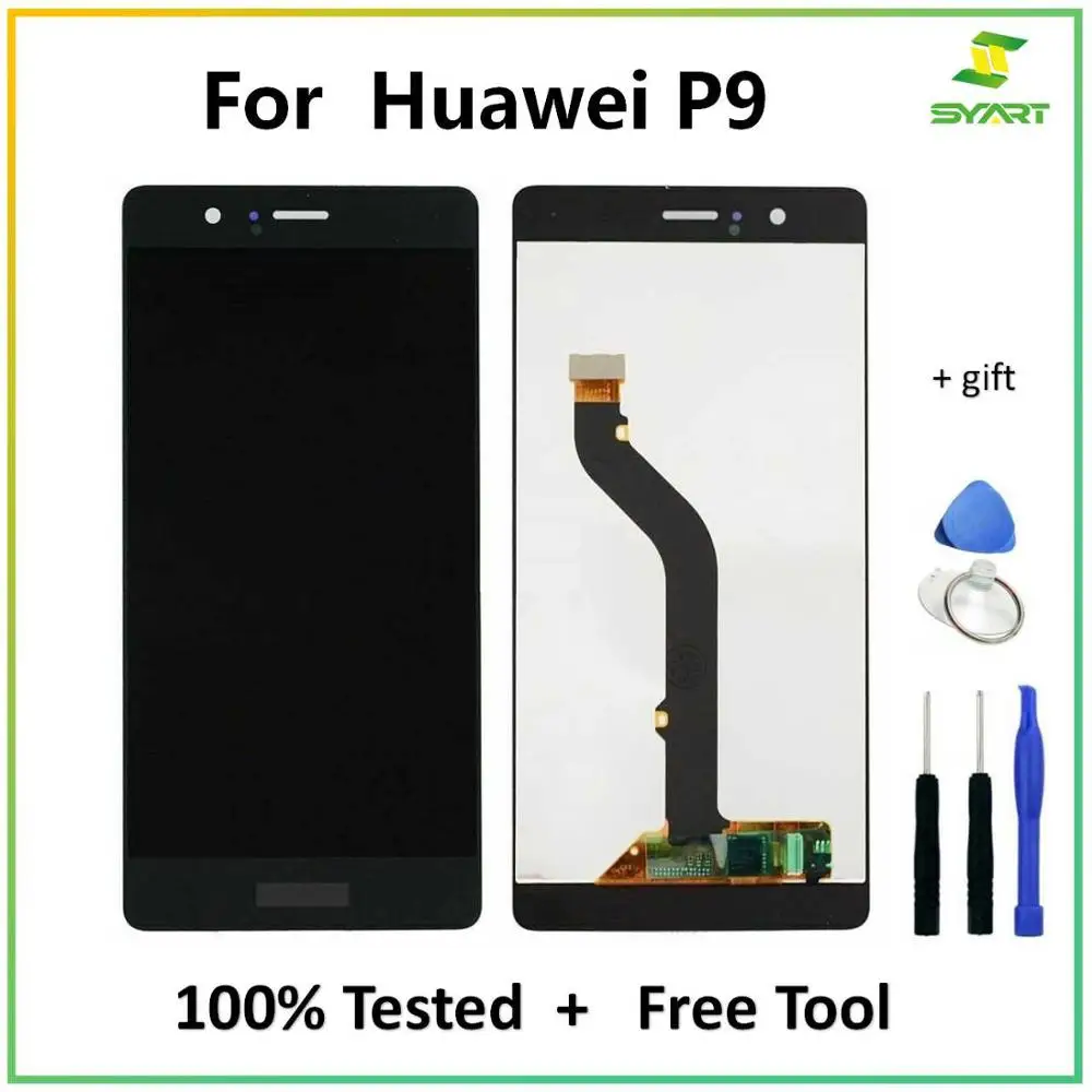 ЖК дисплей для huawei P9 с сенсорным экраном дигитайзер сборка + инструменты EVA L09 L19 5 2