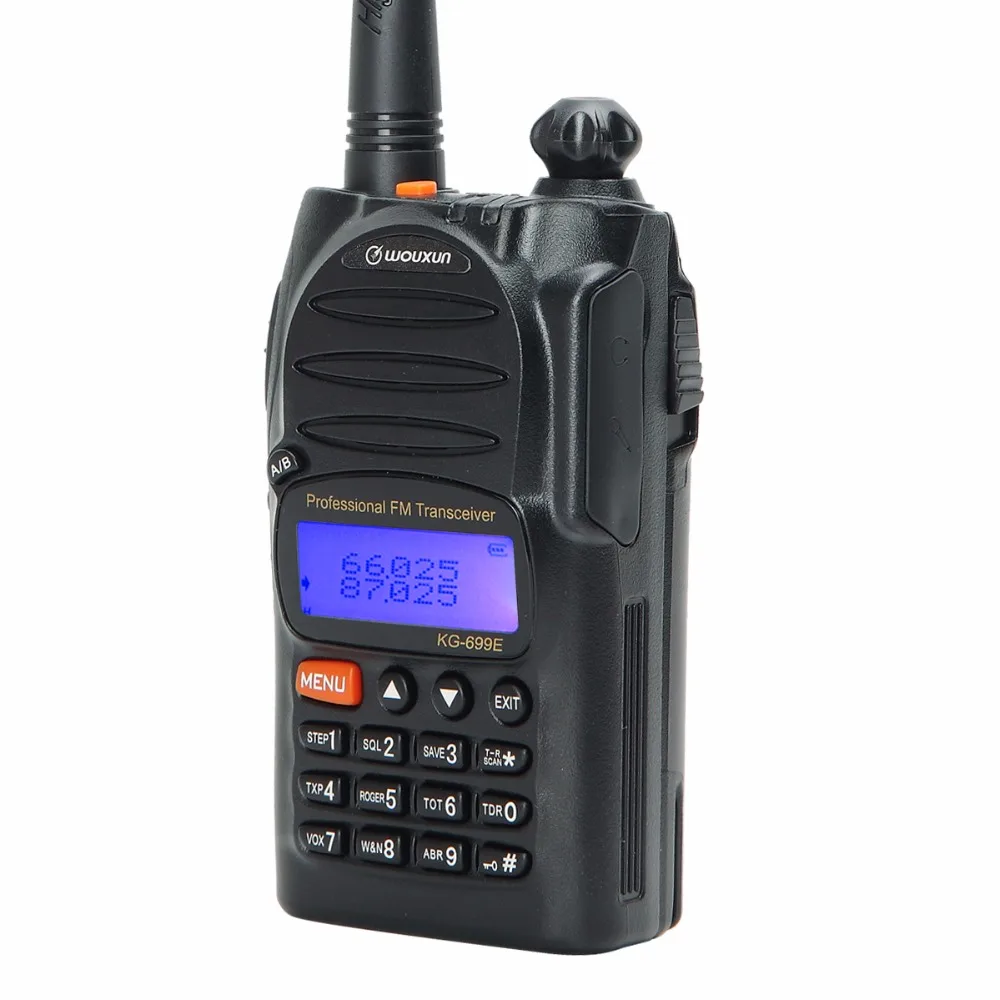Wouxun KG-699E 66-88 МГц IP55 Водонепроницаемый DTMF 5 Вт 1700 мАч батарея любительский Ham портативный трансивер двухстороннее Радио рация