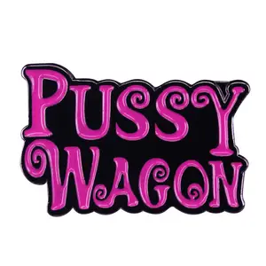 Kill Bill Movie Pussy Wagon In Big Pink Letters Adult T Shirt