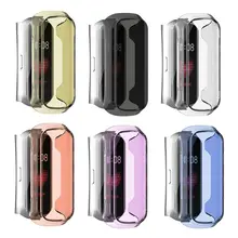 Protective Case Fit e Hollow Cover TPU Shell Shockproof Anti-Scratch Sports for Samsung Galaxy Fit-e Smart Band Accessories