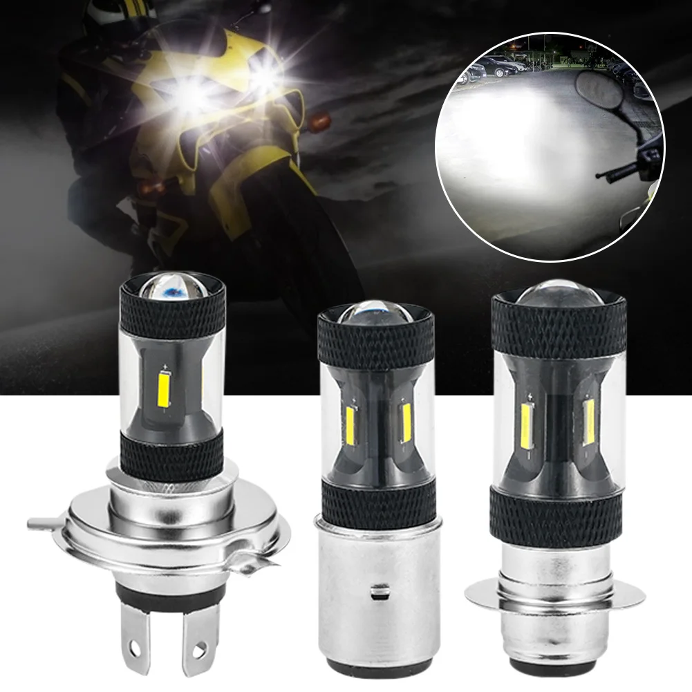 Lámparas antiniebla H4/H6/P15D/BA20D para faro LED para motocicleta, luz LED de conducción para coches eléctricos, coches de playa