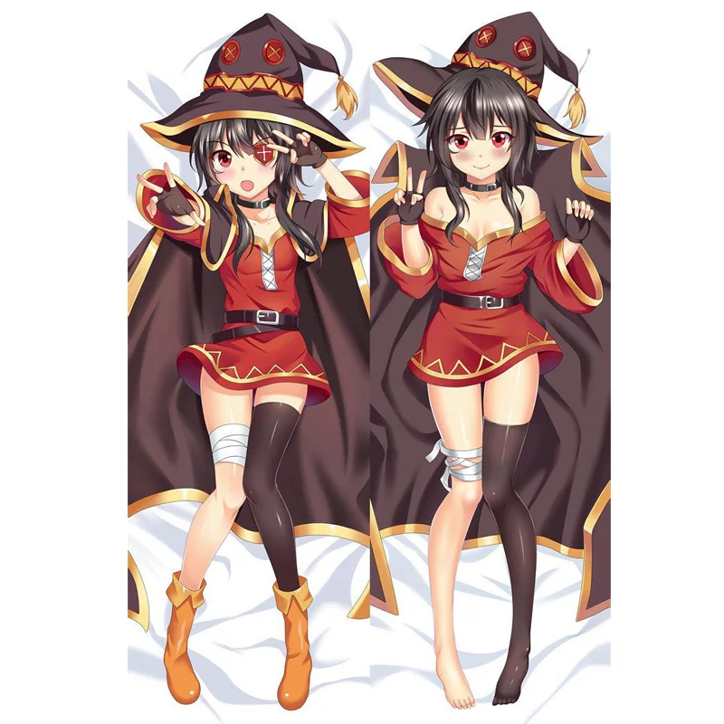3D двусторонний Японский косплей аниме KonoSuba Megumin Throw Otaku Dakimakura подарочное