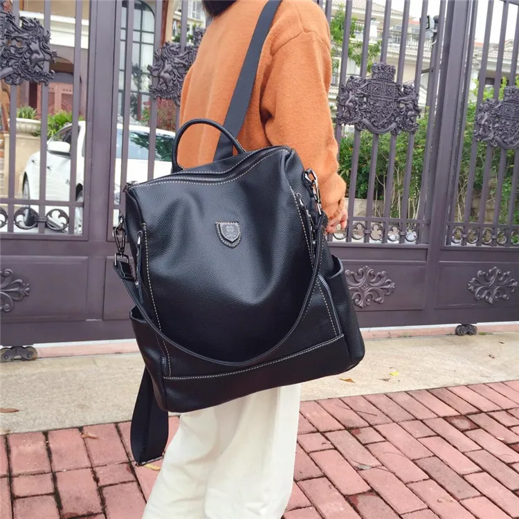 

2019 New Style Backpack Korean-style Multi-functional Shoulder Casual Backpack Trend All-match Bag WOMEN'S Bag