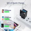 3.1A Quick Charge 4.0 3.0 4 Port USB Charger USB Fast Charger QC4.0 QC3.0 For Samsung S10 A50 Xiaomi Mi9 iPhone X 7 Wall Adapter ► Photo 3/6