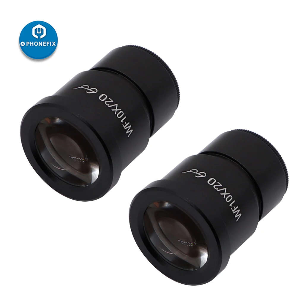 óculos trinocular lente grande angular de acessório para lente de microscópio biológico estéreo