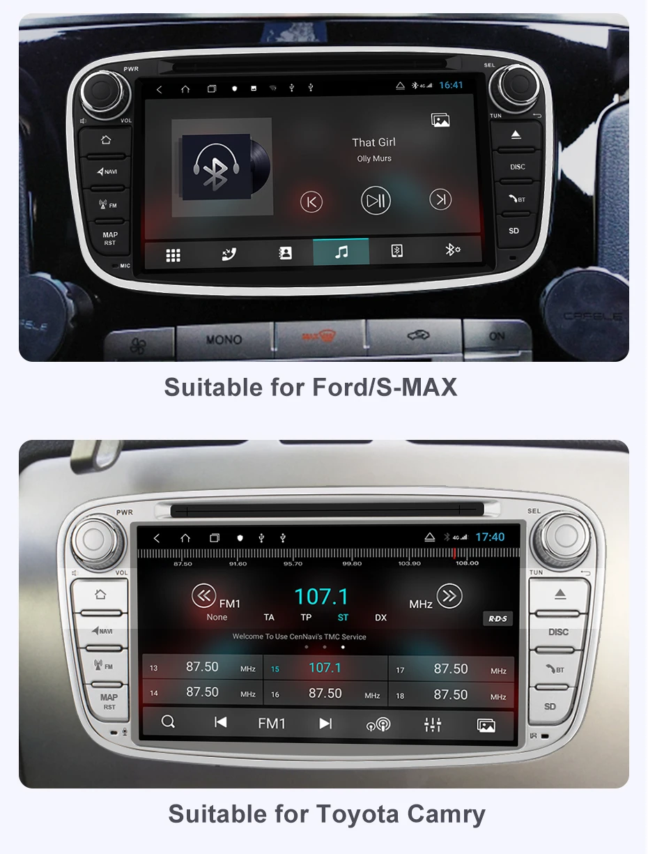 Flash Deal Isudar H53 Android 2 Din Autoradio For FORD/Focus/Mondeo/S-MAX/C-MAX/Galaxy Car Multimedia Player GPS 8 Core RAM 4G 64GB DSP DVR 3