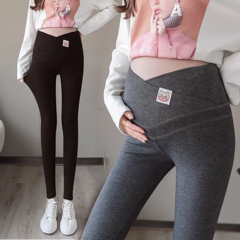 Maternity Low Waist ankle Leggings pregnancy clothes For Pregnant Women Spring Autumn Pregnancy milk silk Skinny pencil pants